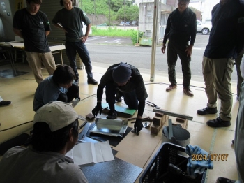 森永氏による実技指導